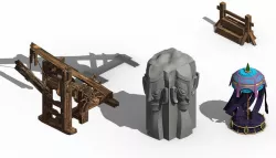 Barracks - accessories 3D model