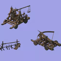 Barracks - catapult 3D model
