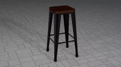 Barstool 3D model