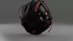 Baseball Glove Black 3D model