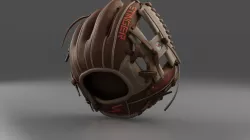 Baseball Glove Brown 3D model
