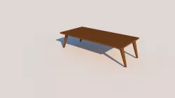 Basic Table  Low-poly 3D model