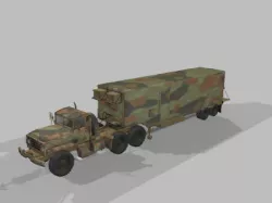 Big Foot Trailer - OBJ HP 3D model