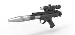 Blaster pistol DH-17 from Star Wars A New Hope 3D model