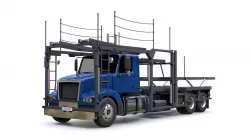 Car Carrier Trailer Low-poly 3D model