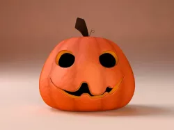 Cartoon Halloween Pumpkin 3D model