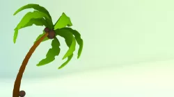 Cartoon Palm Tree 3D model