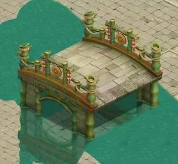 Cartoon world - love flooding bridge 3D model