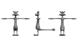 cat tom cartoon 3d model 3D model