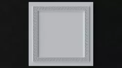Ceiling Tiles - Greek Style Line 1 Meander 1 3D model