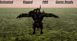  Character Dead Fire Gameready Low-poly 3D model