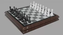 Chess Low-poly 3D model