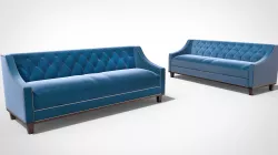 Chesterfield Sofa  Low-poly 3D model