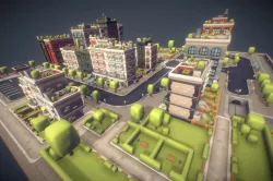 City Set - Proto Series Low-poly 3D model