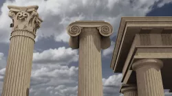 Classical column collection - Doric ionic corinthian Low-poly 3D model