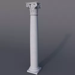 Column arhitecture 3D model