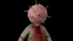 Coronavirus Zombie Covid19 Monster Scary Horror Dead Man Walking Low-poly 3D model