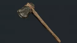 Crafted Stone Axe PBR UNITY UE4 Low-poly 3D model