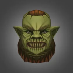 Creature Head Game for Games Low-poly 3D model