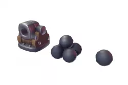 Cube World Cannon - Proto Series Low-poly 3D model