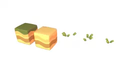 Cube World Ground Block - Proto Series Low-poly 3D model
