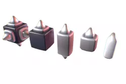 Cube World Metal Spike Block - Proto Series Low-poly 3D model