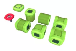 Cube World Pipes - Proto Series Low-poly 3D model