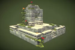 Cube World Stone Blocks - Proto Series Low-poly 3D model