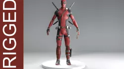 dead pool cgi Low-poly 3D model