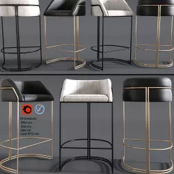 Deja vu Bar Stool Giopagani 3D model