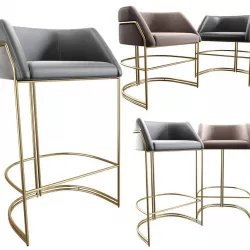 Deja vu Dining Chair And Bar Chair 3D model