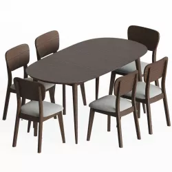 Dining Set 12 3D model