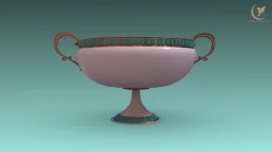 Dish01 Low-poly 3D model