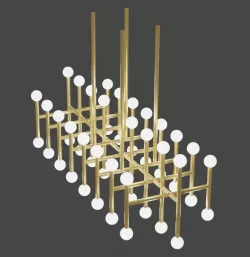 Elegant Modern Chandelier 3D model