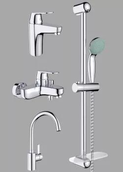 Faucets and shower set 3D model