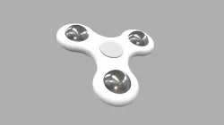 Fidget spinner glass 3D model