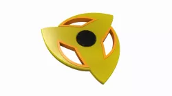 Fidget spinner shuriken 3D model