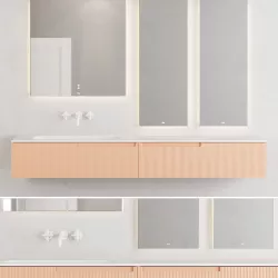 Fiora Synergy Vanity Unit Set 3 Low-poly 3D model