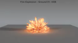 Fire Explosion 01 - VDB 3D model