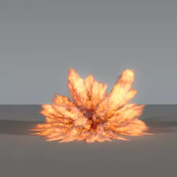 Fire Explosion 02 - VDB 3D model