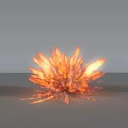 Fire Explosion 03 - VDB 3D model