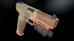 FN Five-seveN gun Low-poly 3D model