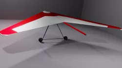 Free Hand Glider Low-poly 3D model
