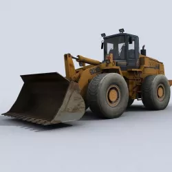 Front Loader  Low-poly 3D model