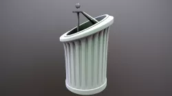 Futuristic Podium Low-poly 3D model