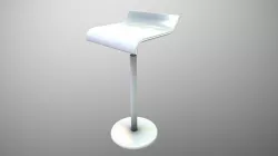 Futuristic Stool Bar Chair Low-poly 3D model