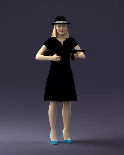 Gangster girl 0921 3D model