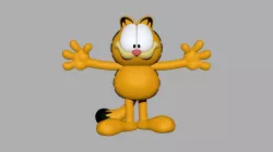 Garfield Low-poly 3D model