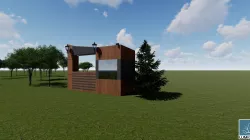 Gate with security 3D model