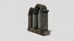 Generic Castle Window Low-poly 3D model